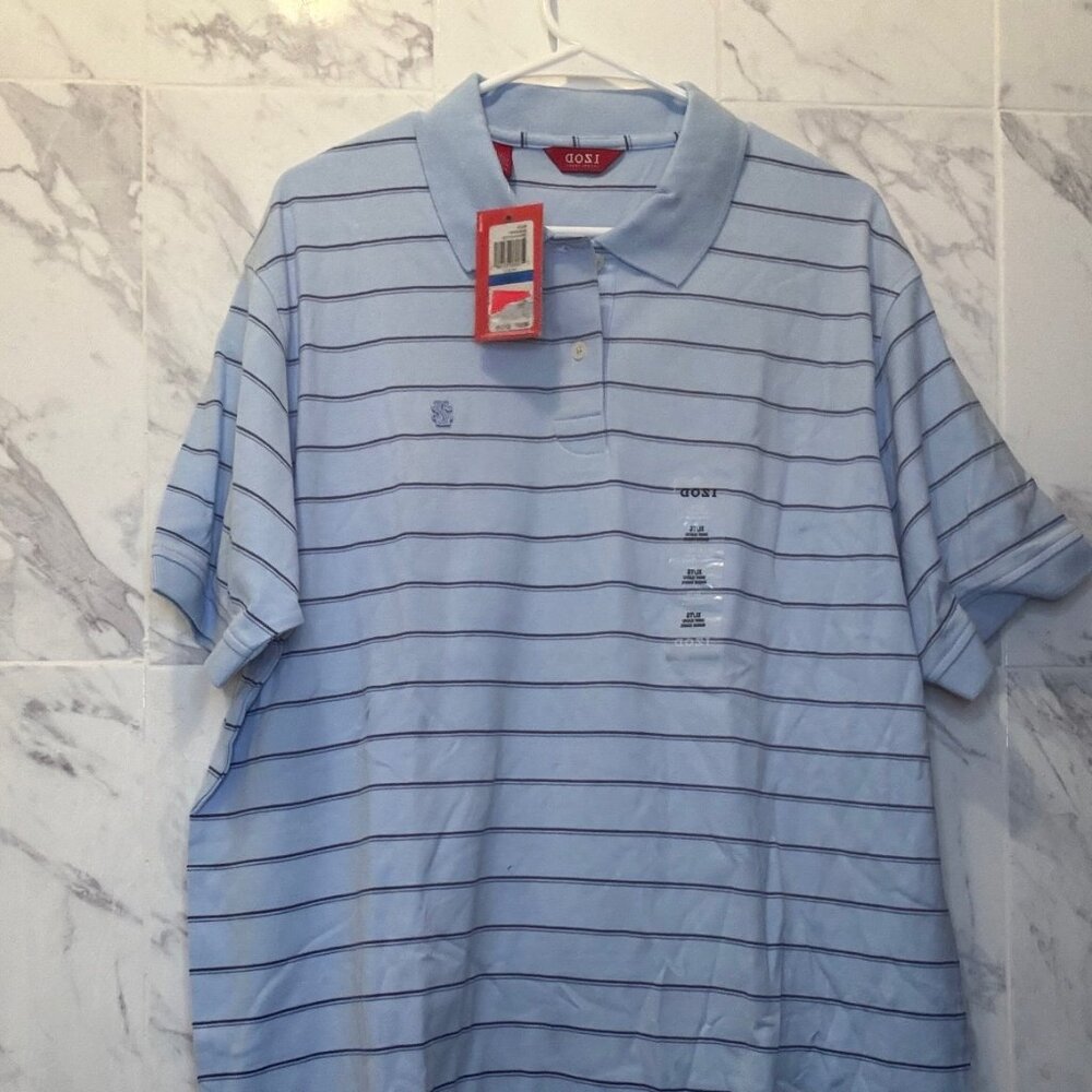 New XL Baby Blue IZOD Polo